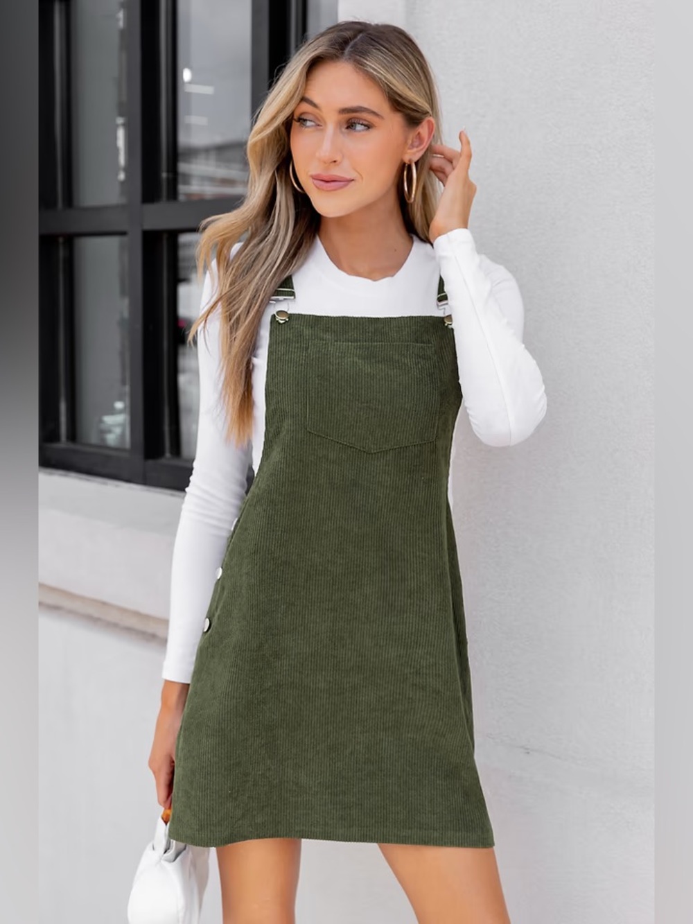 Corduroy olive jumper